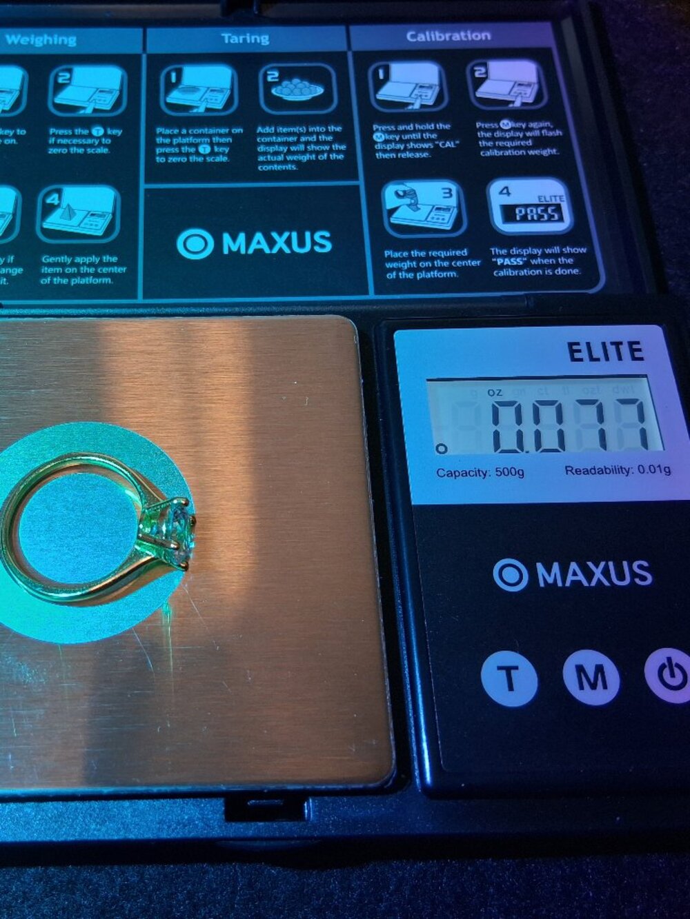 2 CT Round Moissanite Solitaire Ring Yellow Gold Vermeil S925 Size 7 - Picture 11 of 11